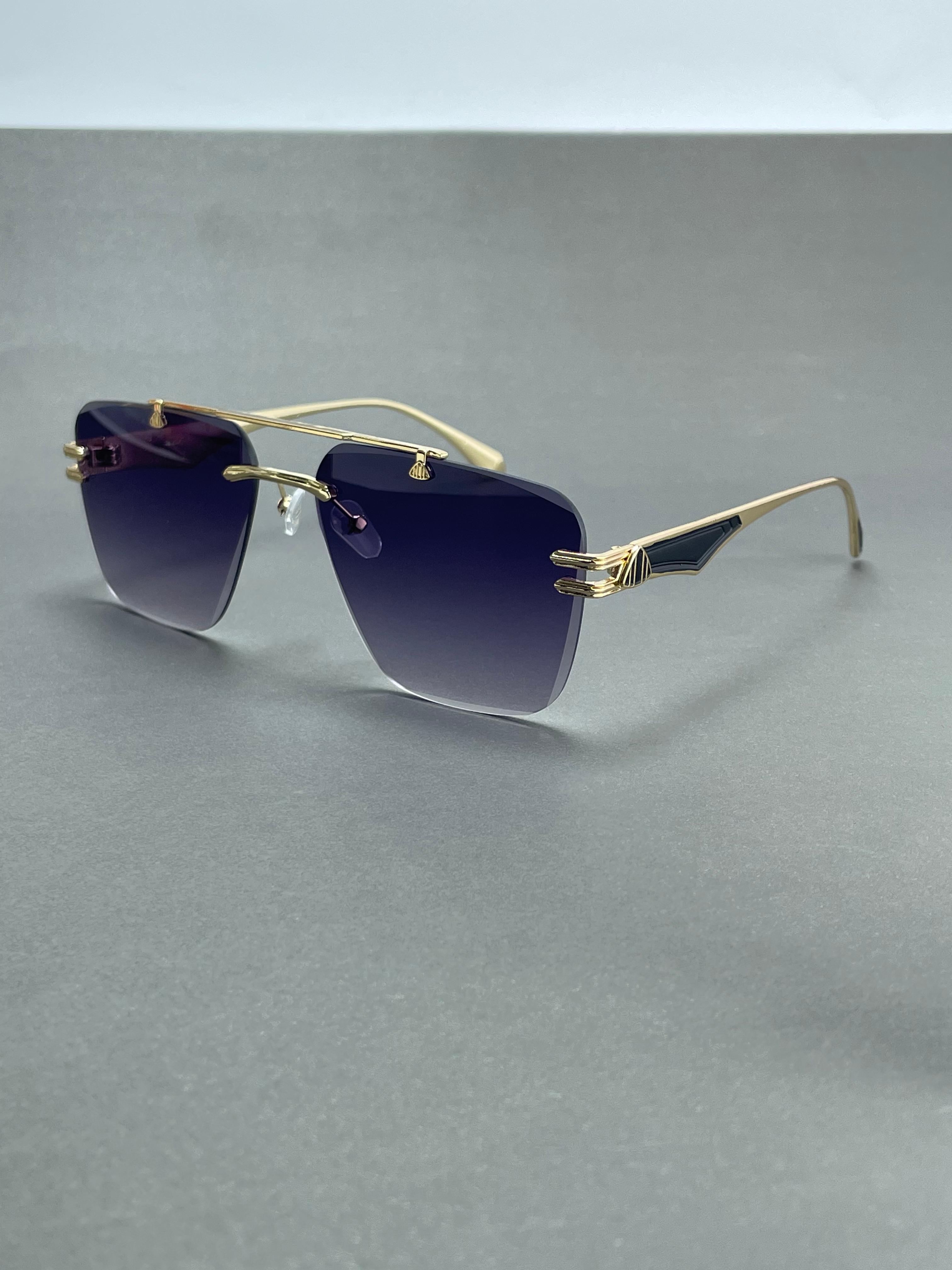 Maybach exclusive retro rimless luxury sunglass
