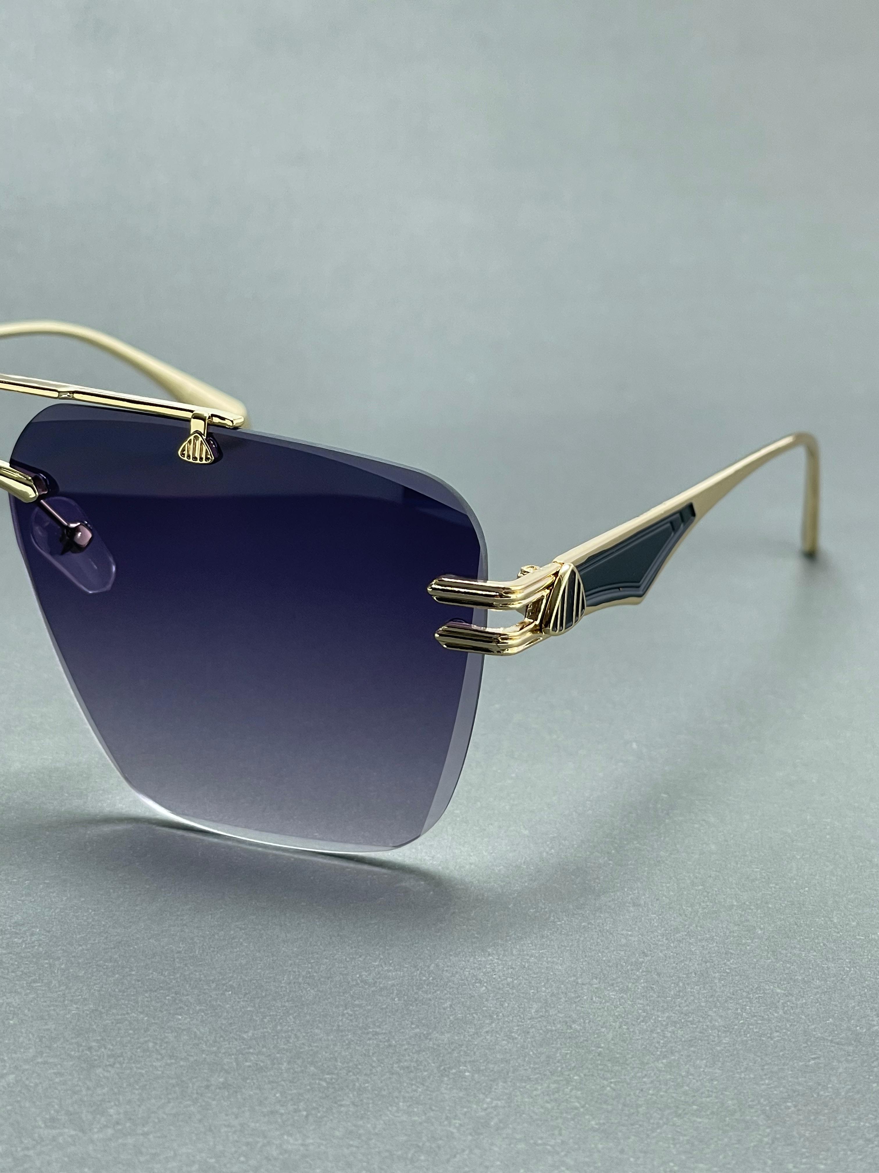 Maybach exclusive retro rimless luxury sunglass