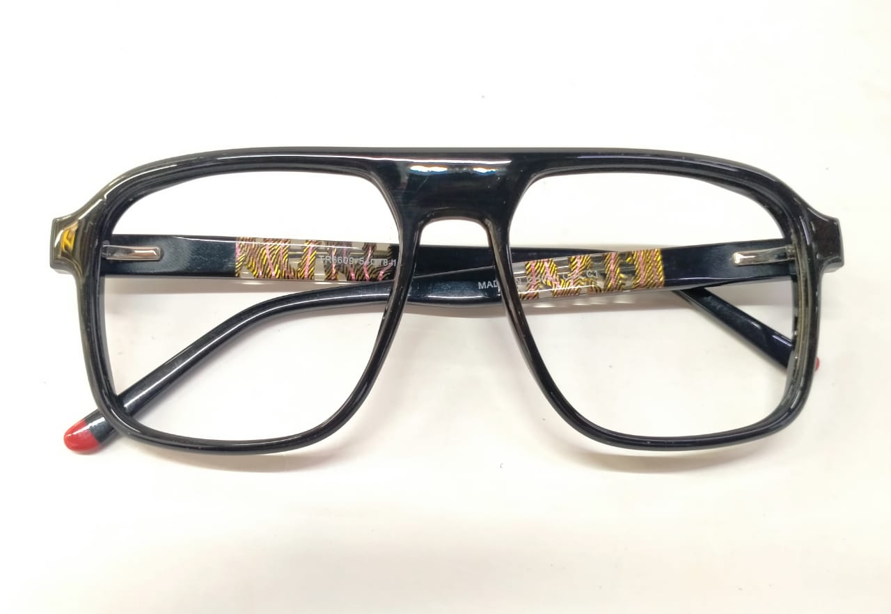 Vintage Aviator-Style Eyeglasses – Acetate Frame with Double Bridge